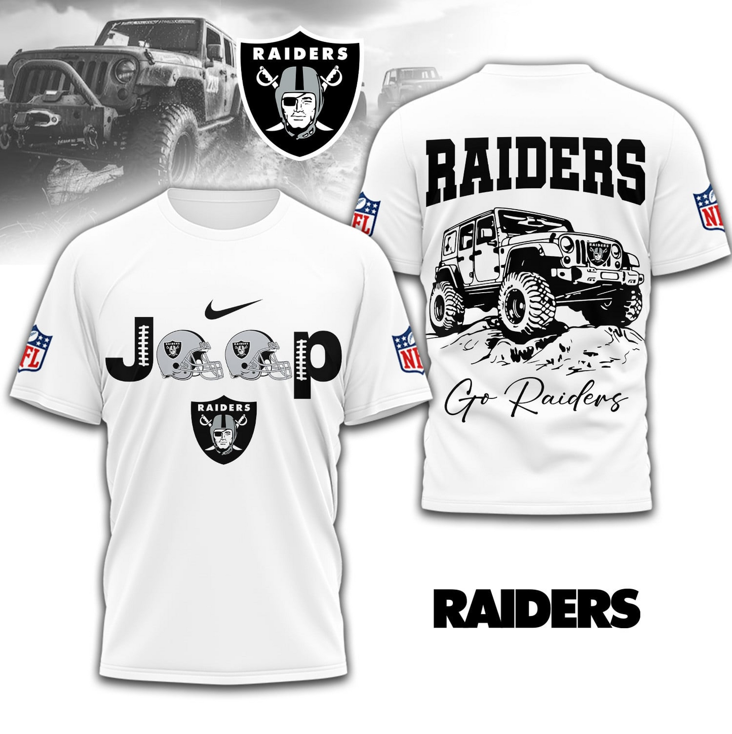 LVR Premium NFL Jeep 3D Shirt DDT NTL