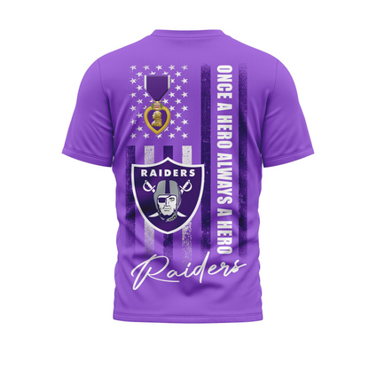 LVR Premium National Purple Hear Day 3D Shirt  300626