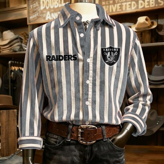 LVR x NFL Color Stripe Corduroy Shirt DDT NTL