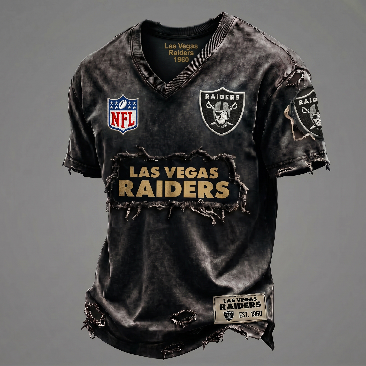 LV NFL Premium V-Neck T-shirt Gift For Fans 0306 NAK DATND NHT