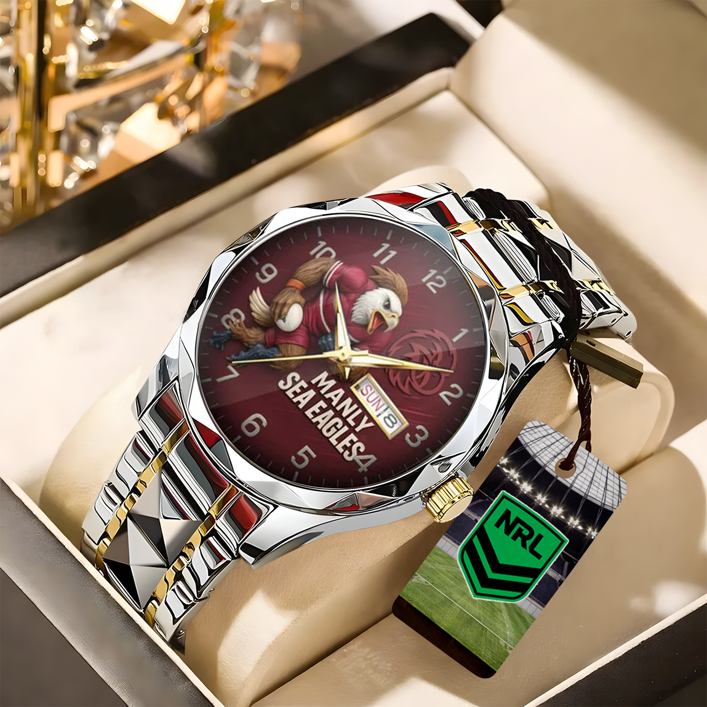 MAN X PREMIUM NRL New Mascot Luxury Hand Watch 2026 NDT NHT