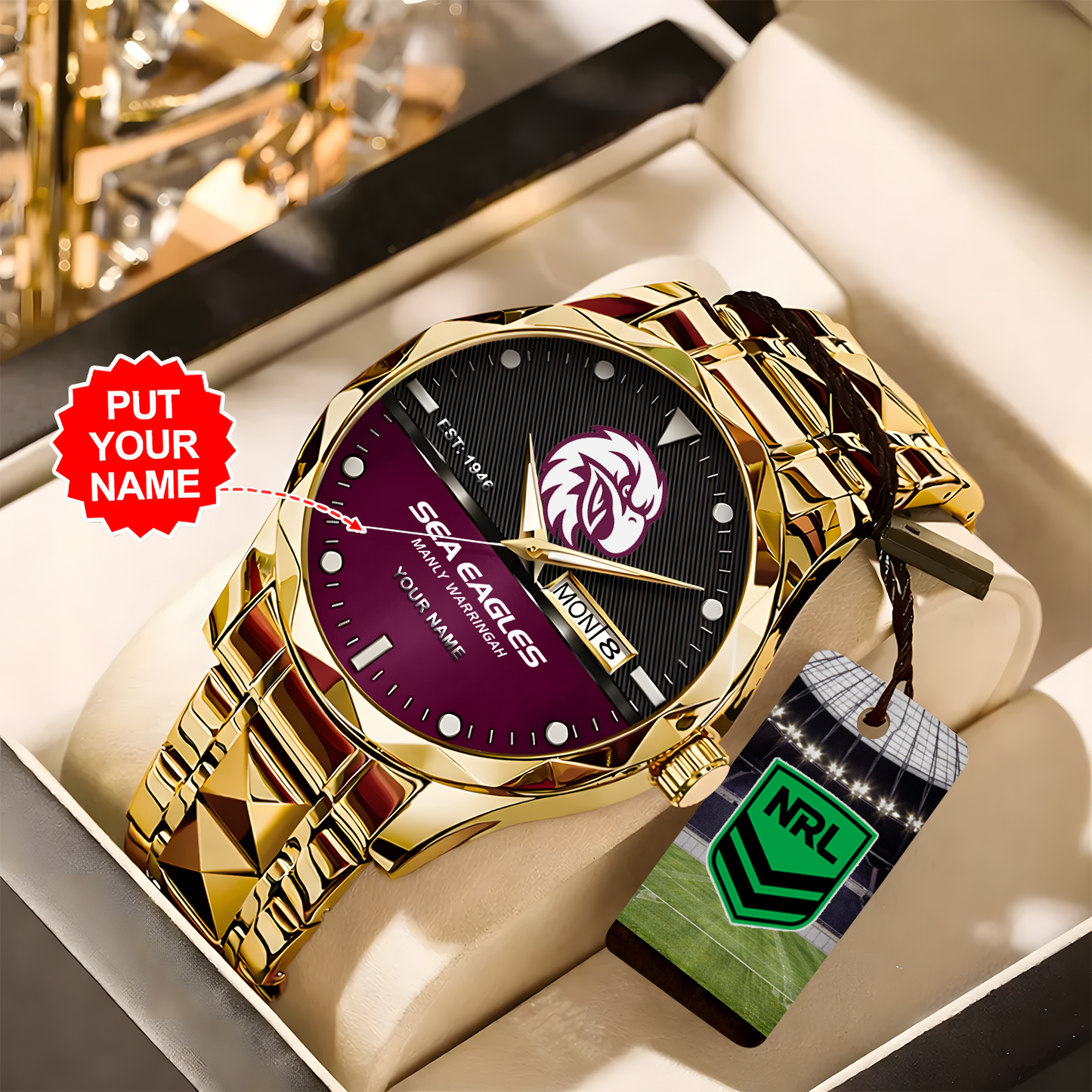 MAN X Premium Nrl Alloy Luxury Quartz Watch Limited Edition NDT NHT