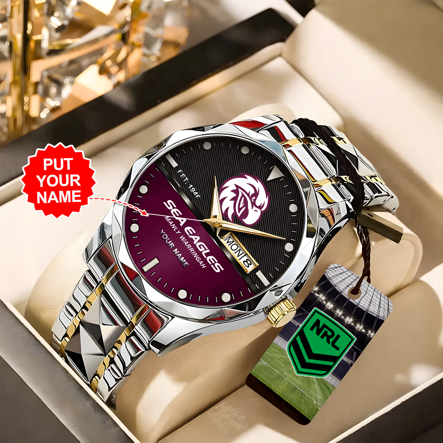 MAN X Premium Nrl Alloy Luxury Quartz Watch Limited Edition NDT NHT