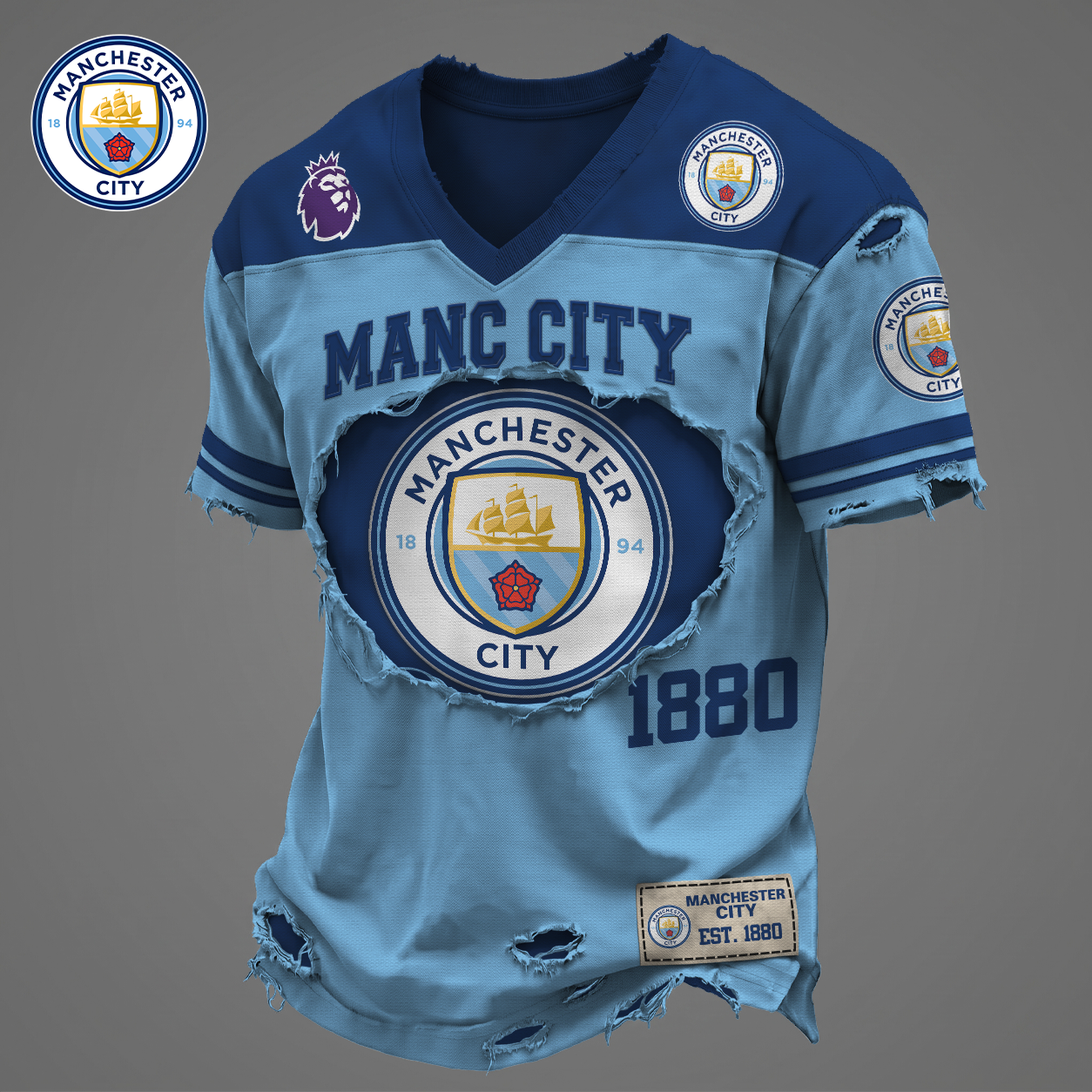 MANC x EPL Luxury V6 Classic T-shirt DDT 040626 NTL