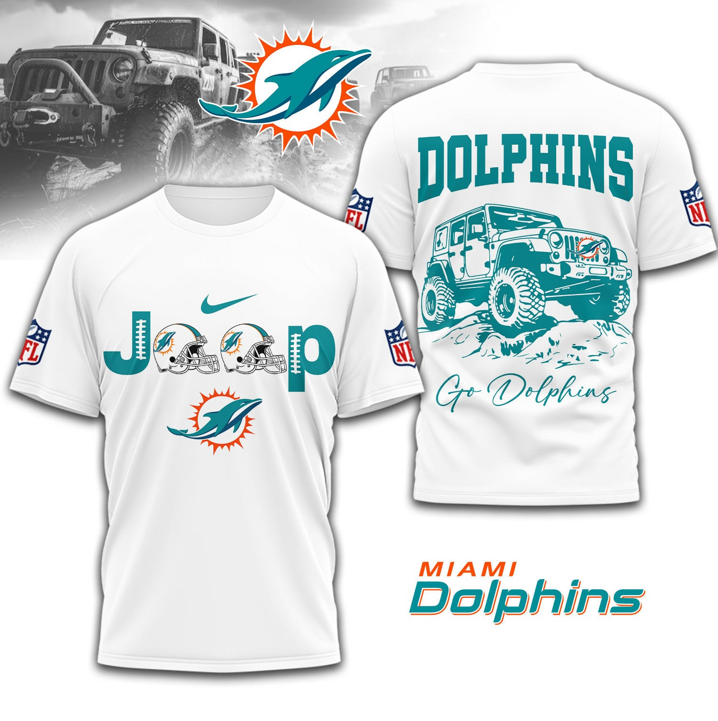 MD Premium NFL Jeep 3D Shirt DDT NTL