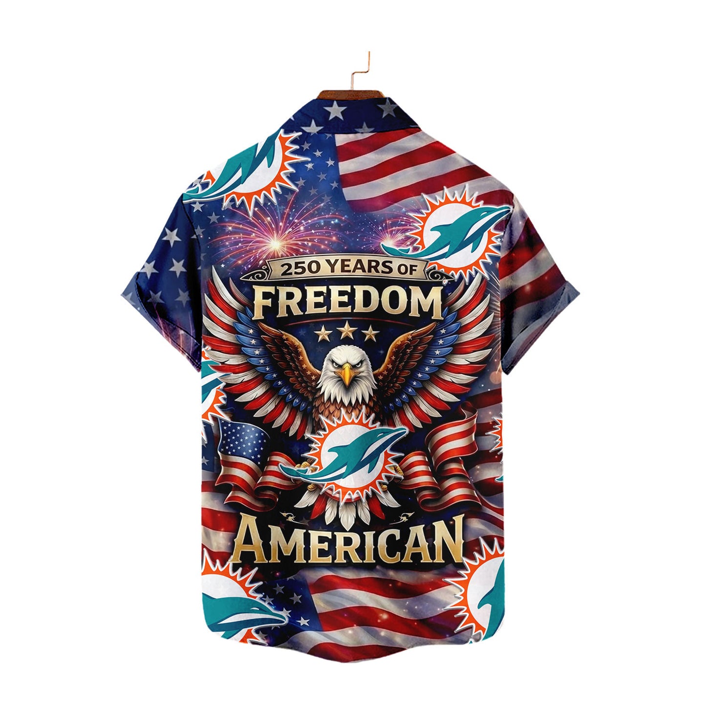 MD x NFL America 250th Anniversary Eagles Hawaiian Shirt 090626