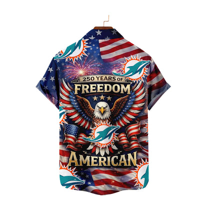 MD x NFL America 250th Anniversary Eagles Hawaiian Shirt 090626