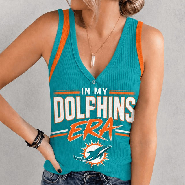 MD x NFL Women V-Neck Ribbed Tank Top Premium Personalized Gift For Fan 250626