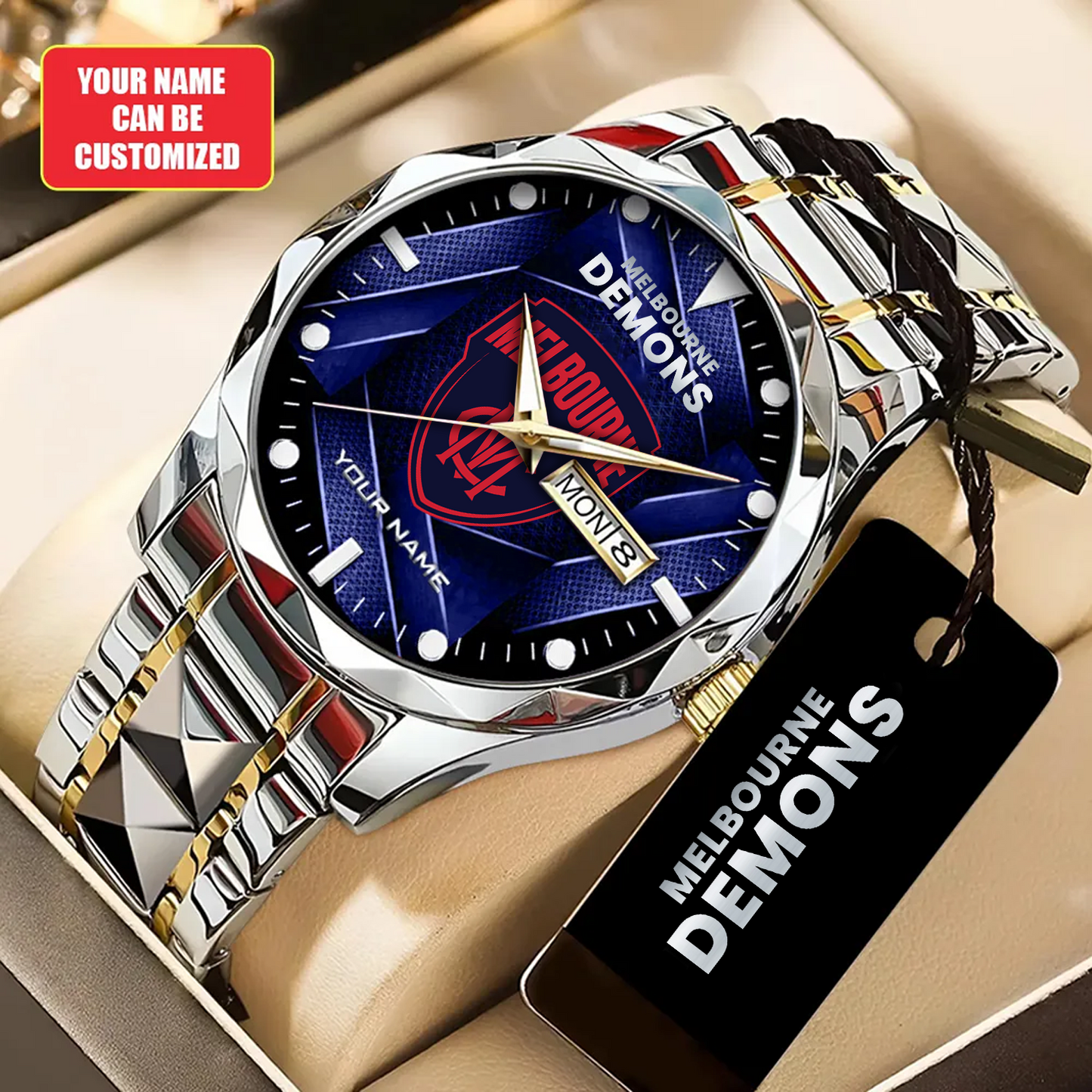 MEL x AFL Alloy Luxury Quartz Watch DATND TANTD