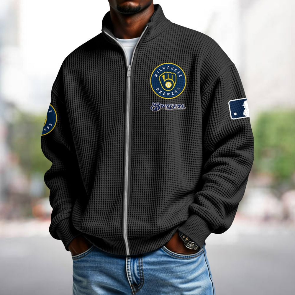 MIL x MLB Waffle Zip-Up Sweatshirt DatND DVT