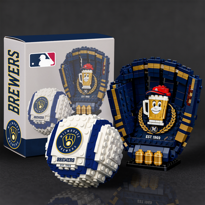 MLB Teams Baseball Glove & Ball Building Block Set NDT TDT 291125