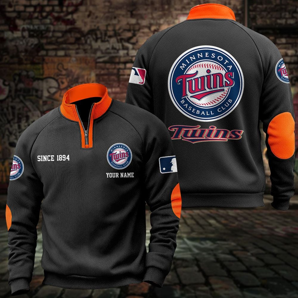 MIN x MLB Sweatshirts Quarter Collared Sweatshirt Pullover DatND DVT
