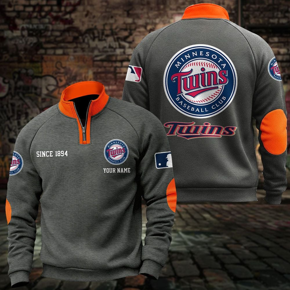 MIN x MLB Sweatshirts Quarter Collared Sweatshirt Pullover DatND DVT