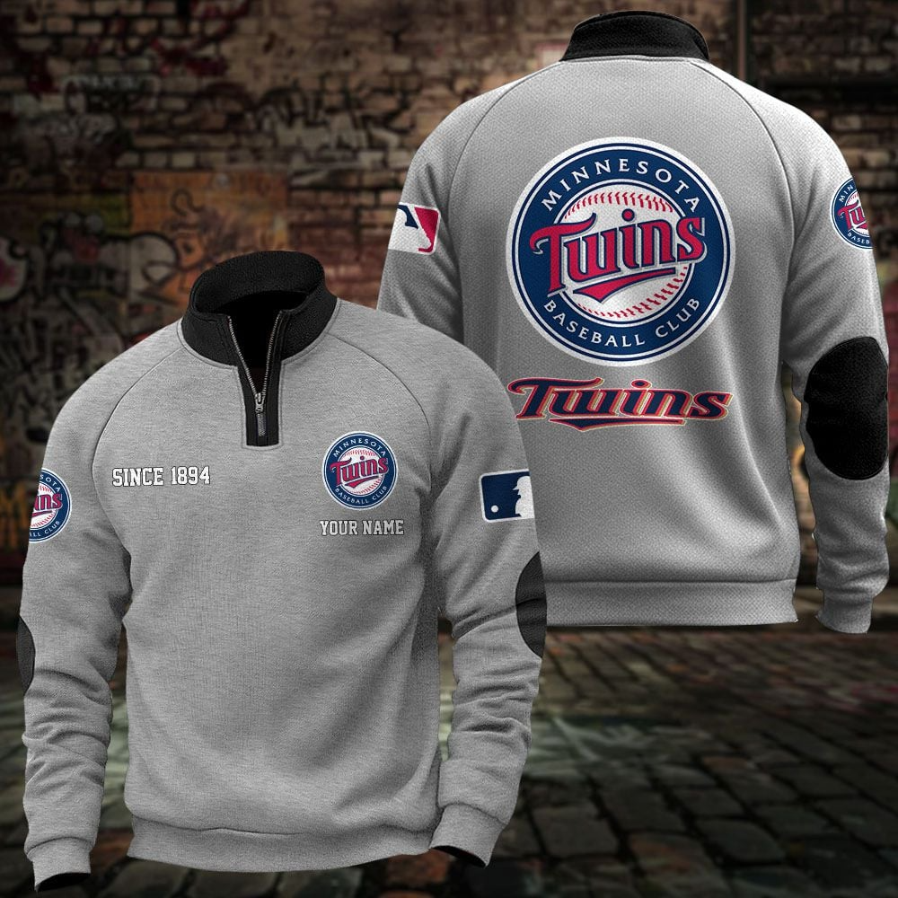 MIN x MLB Sweatshirts Quarter Collared Sweatshirt Pullover DatND DVT