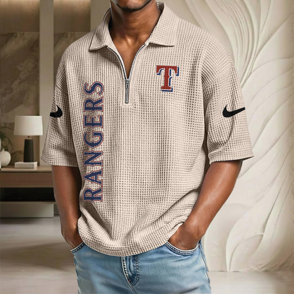 MLB x TR Waffle Half-Zip Polo Shirt HLP 070326 HLPHUONG