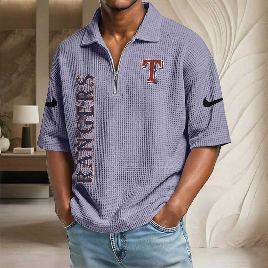 MLB x TR Waffle Half-Zip Polo Shirt HLP 070326 HLPHUONG