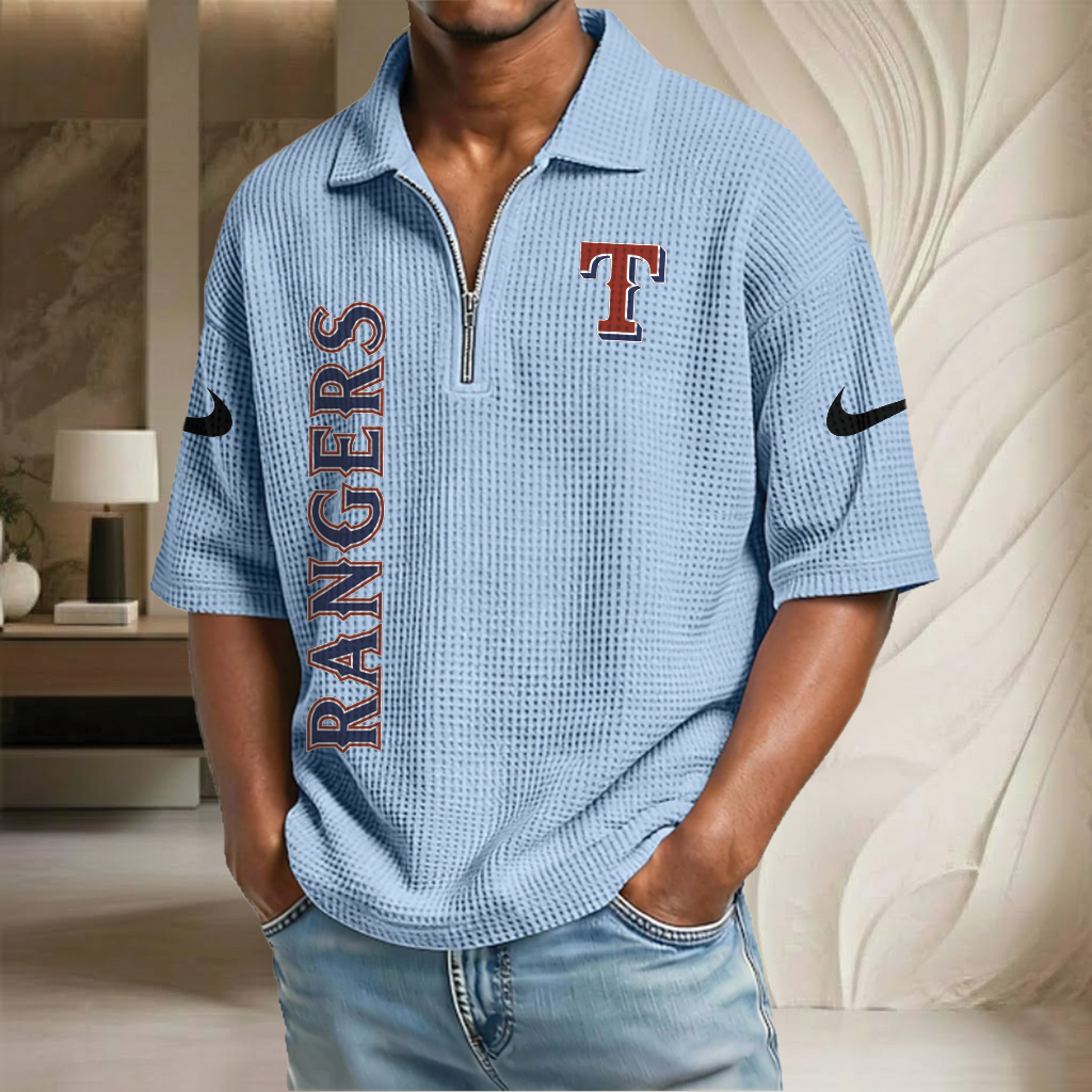 MLB x TR Waffle Half-Zip Polo Shirt HLP 070326 HLPHUONG