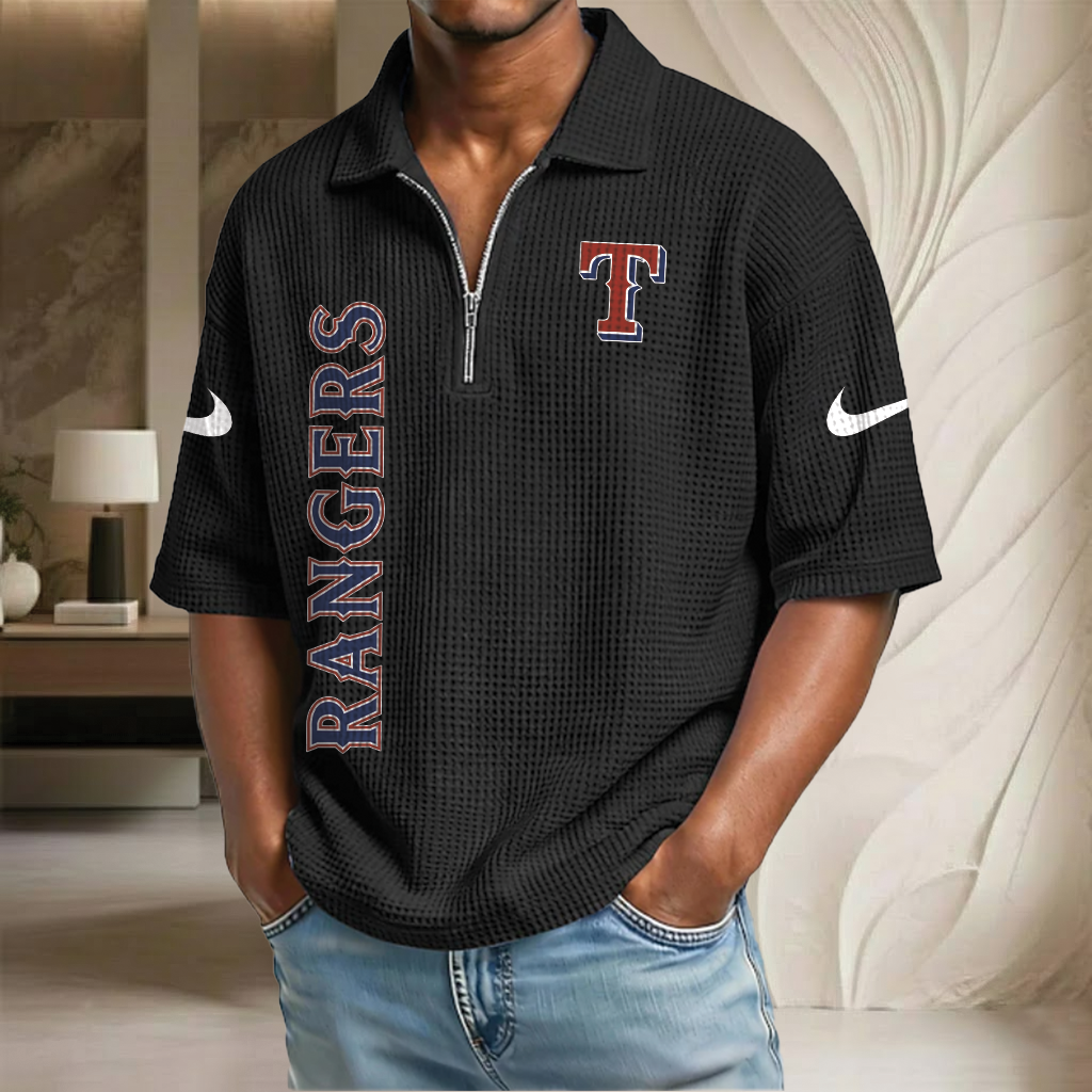 MLB x TR Waffle Half-Zip Polo Shirt HLP 070326 HLPHUONG