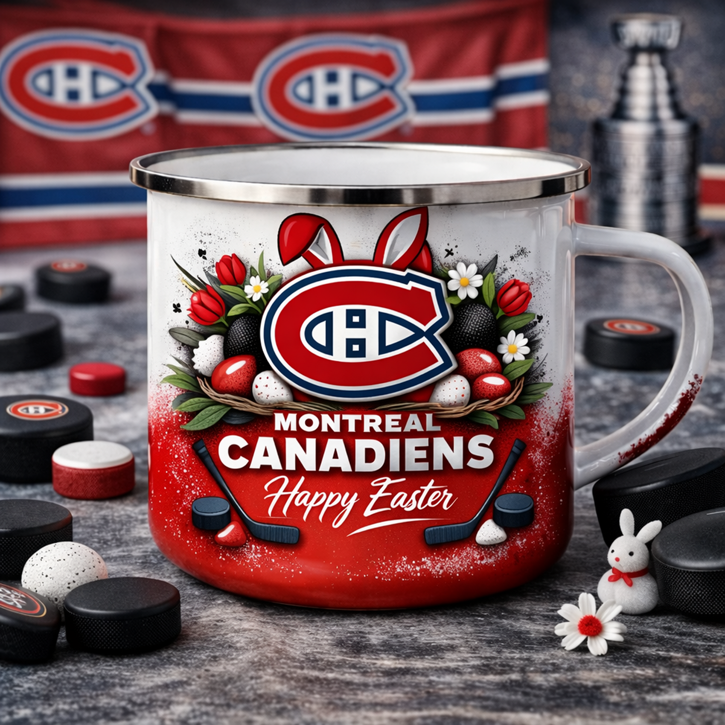 MTL X NHL Easter-themed enamel mug 0703 NAK NHT