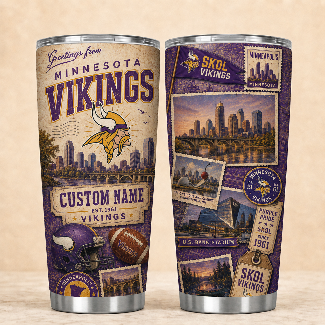 MV Personalized Premium NFL Classic Tumbler 190626