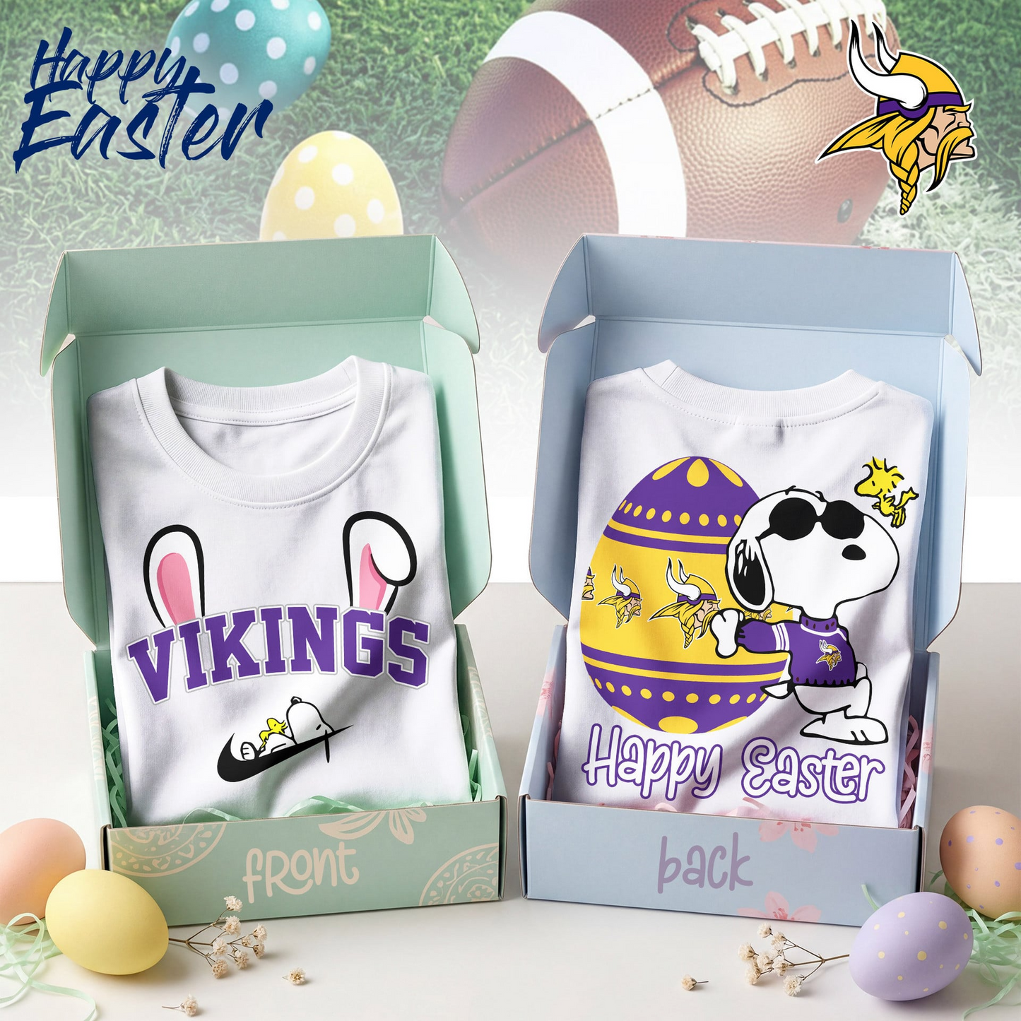 MV Premium NFL Happy Snoopy Easter T-shirt DDT NTL