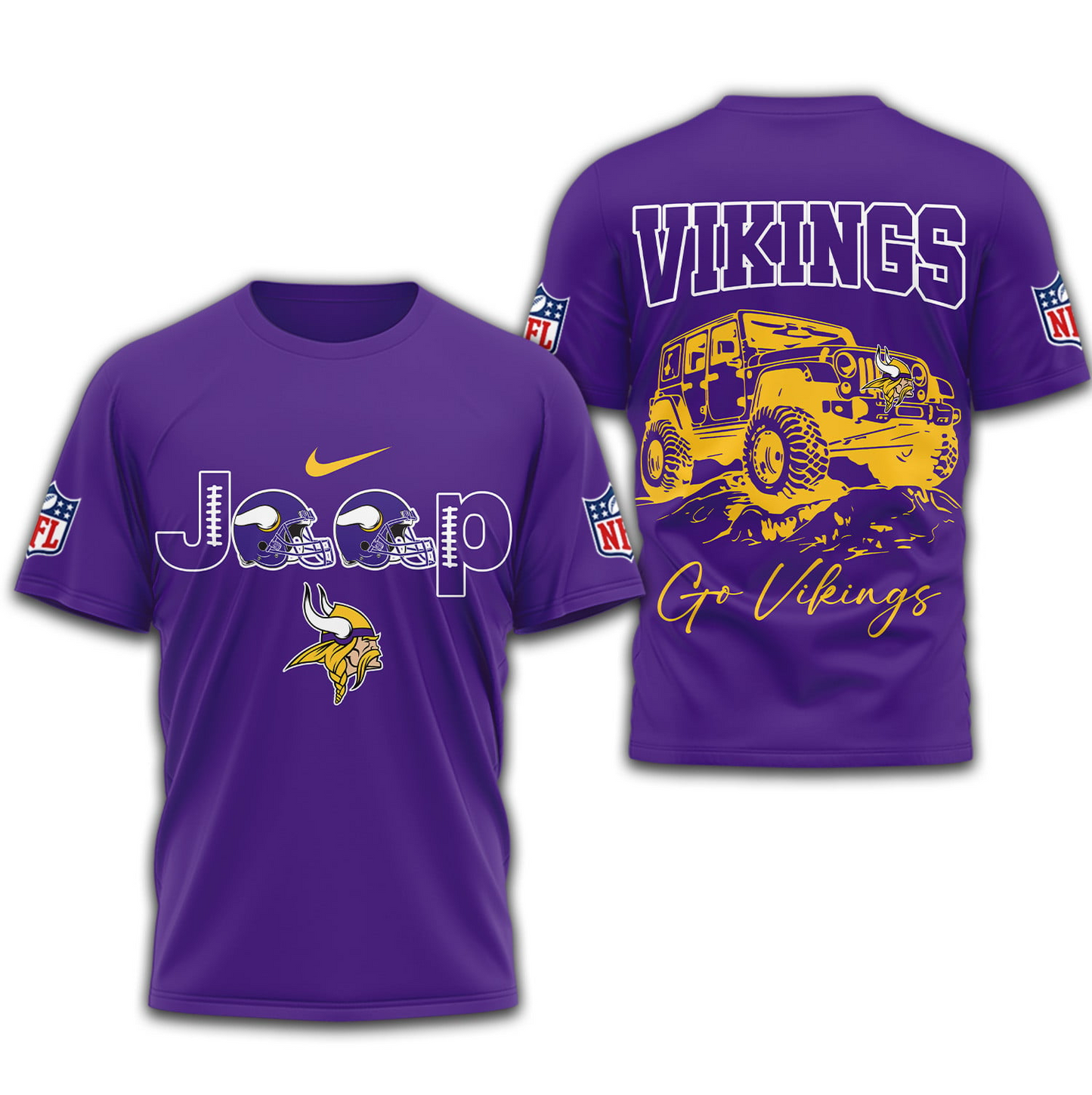 MV Premium NFL Jeep 3D Shirt DDT NTL
