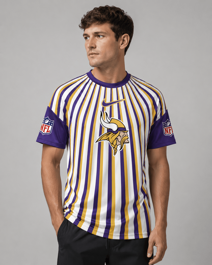 MV Premium NFL Men’s Athletic Vertical Stripe T-Shirt