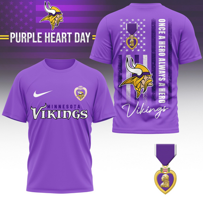 MV Premium National Purple Hear Day 3D Shirt  300626
