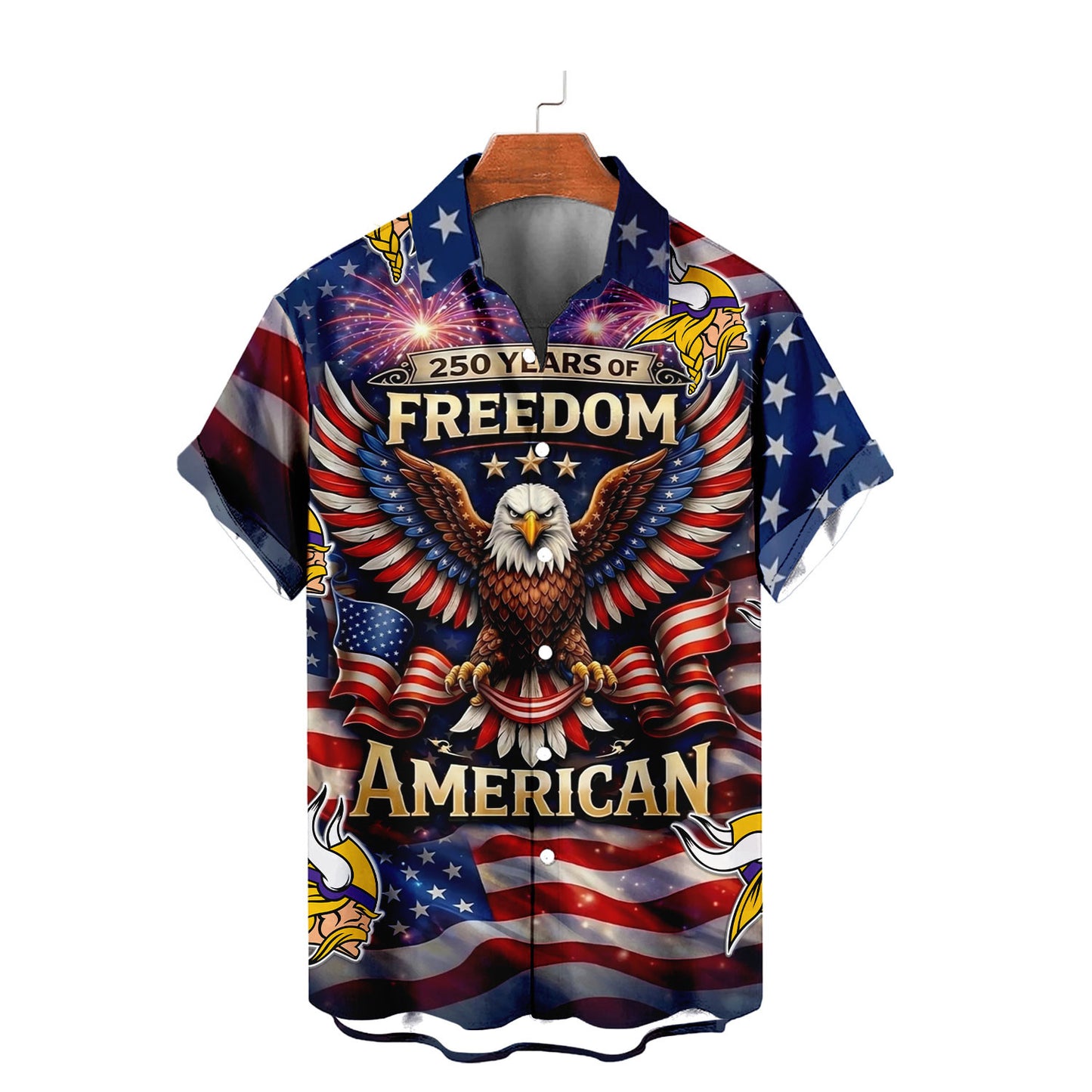 MV x NFL America 250th Anniversary Eagles Hawaiian Shirt 090626