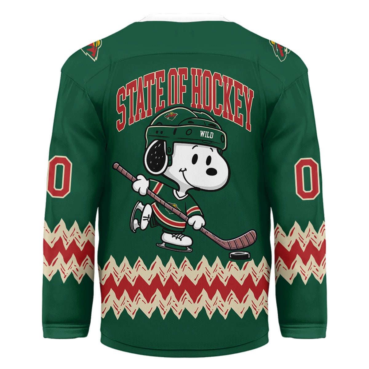 MW Premium NHL Snoopy Personalized Hockey Jersey DDT CTND