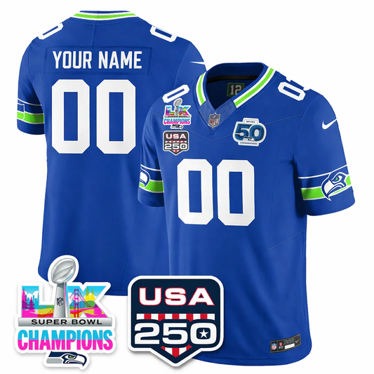 Men SEA Super Bowl LX Champions Jersey DDT NTL