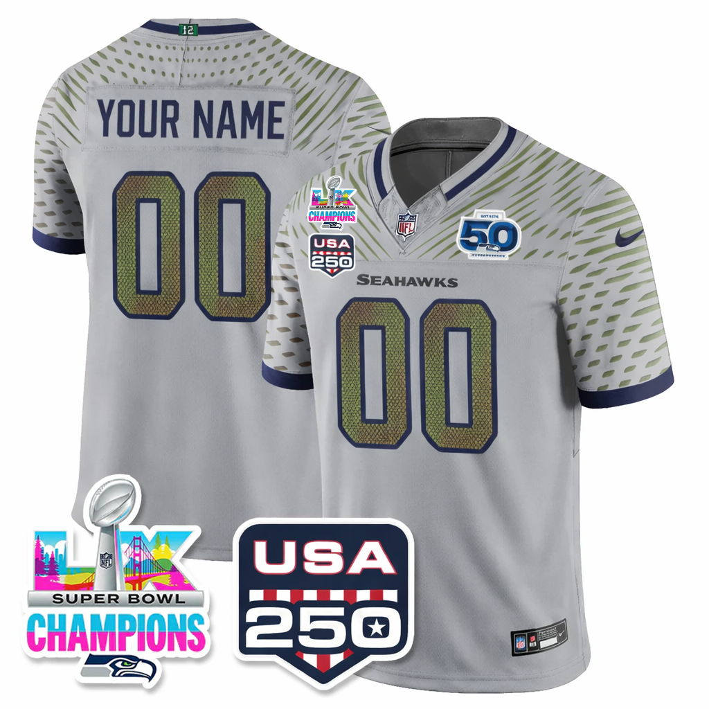 Men SEA Super Bowl LX Champions Jersey DDT NTL