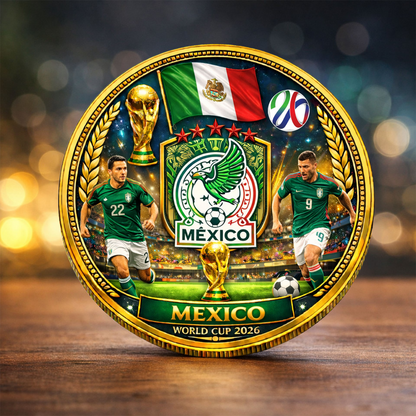 Mexico Premium World Cup Commemorative Coin DDT CTND