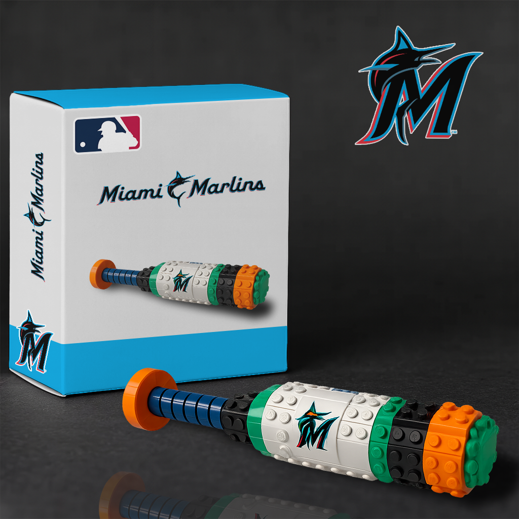 MLB Teams Baseball Bat Building Block Set DDT NTL