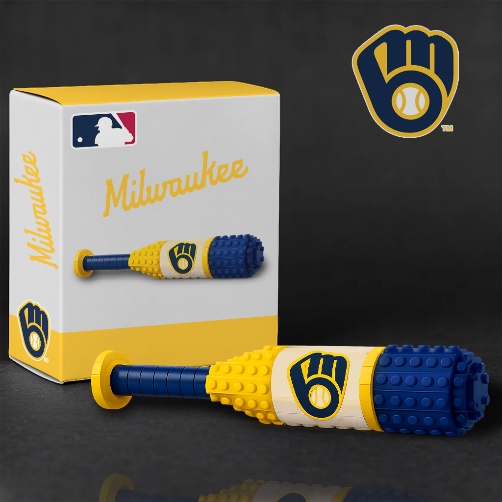 MLB Teams Baseball Bat Building Block Set DDT NTL