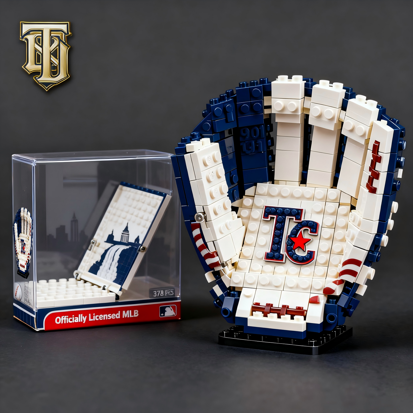 MLB Teams Baseball Glove Building Block Set DDT NTL