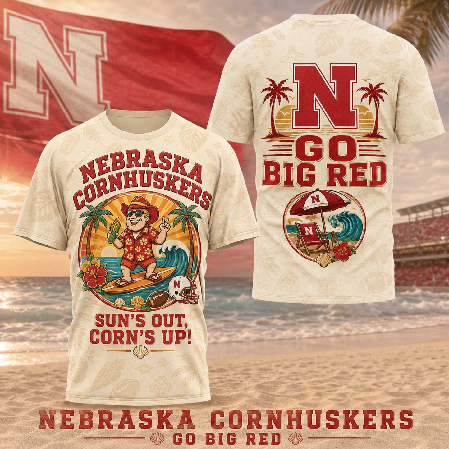 NC Premium NCAA Summer 3D T-Shirt 100626