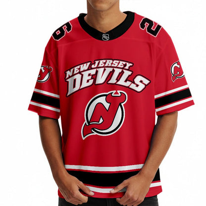 ND x Hockey Ice Short Sleeves Jersey Shirt Custom Any Number Gift DDT TTTZ