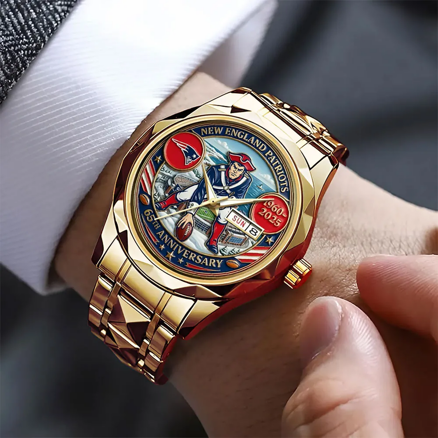 NE 65th Anniversary Alloy Luxury Quartz Watch V4 DatND DVT