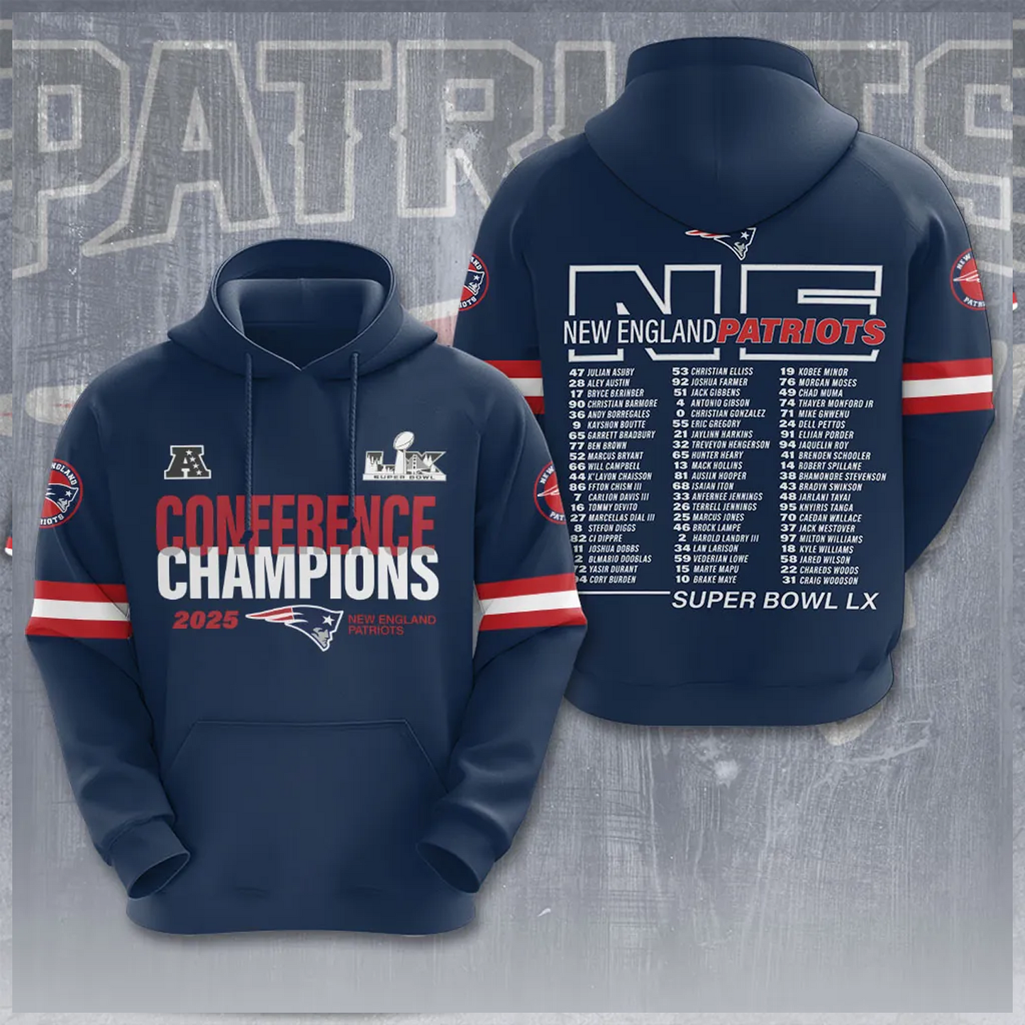 NE AFC Champions 2026 3D Apparel V1 DatND DVT