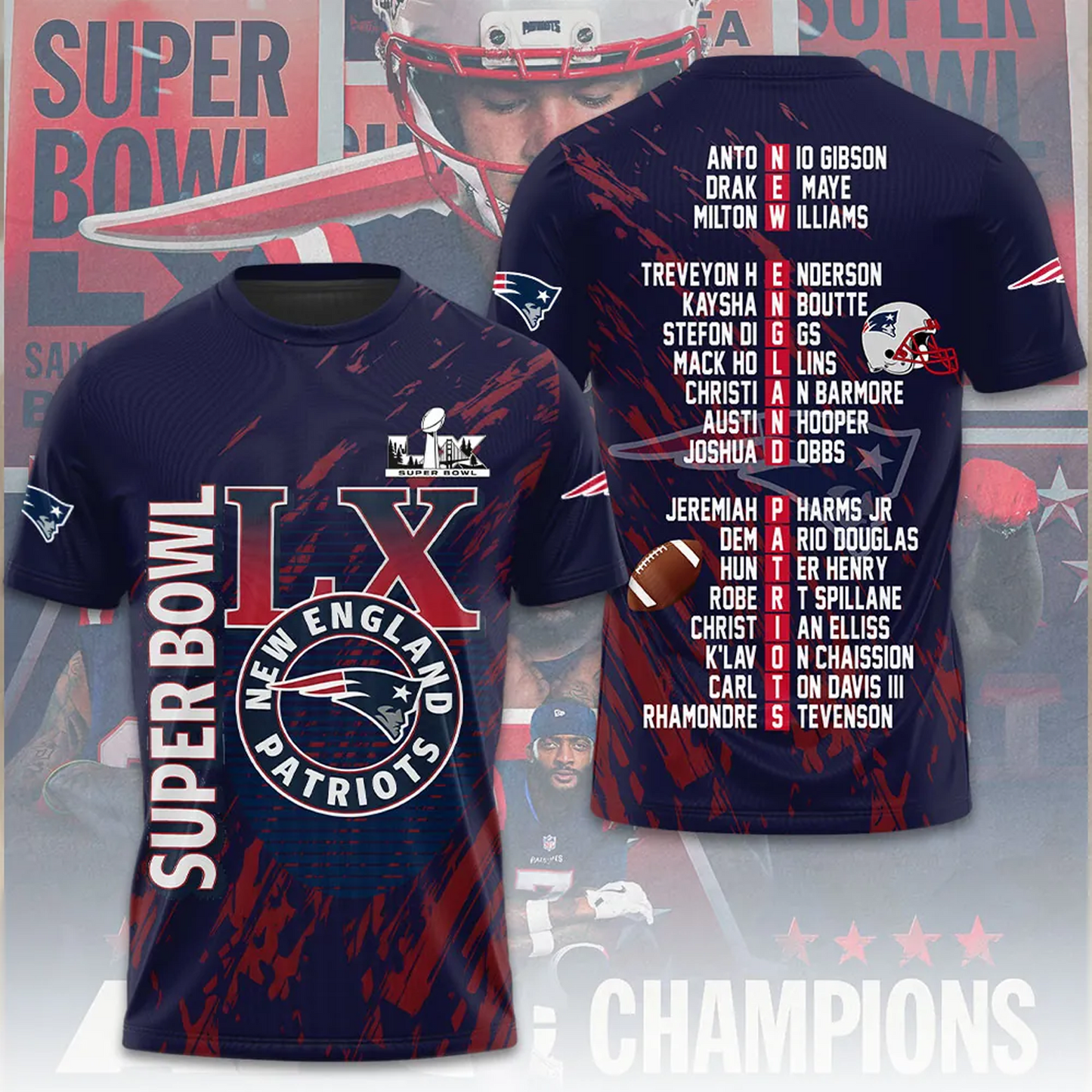 NE AFC Champions 2026 3D Apparel V3 DatND DVT