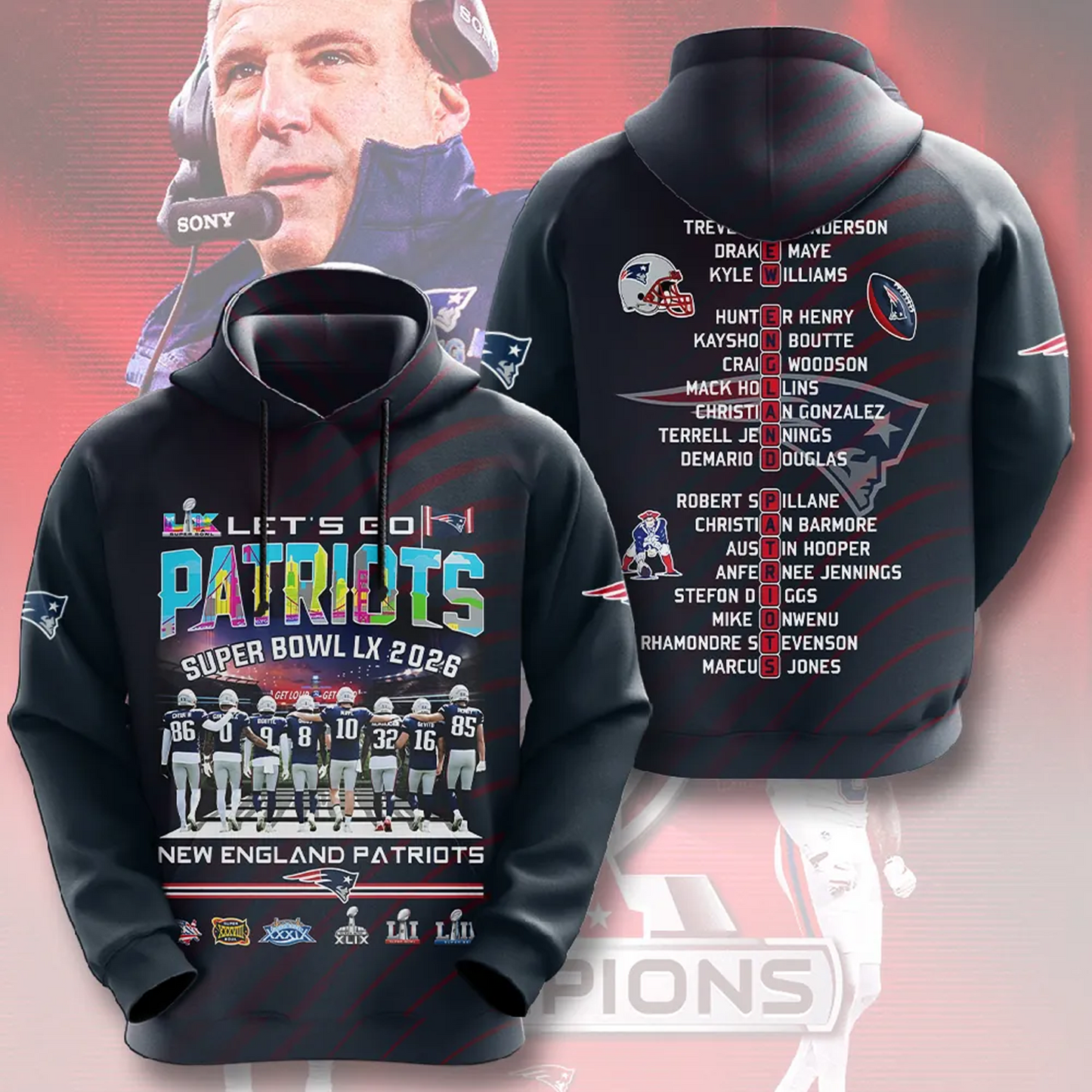 NE AFC Champions 2026 3D Apparel V7 DatND DVT