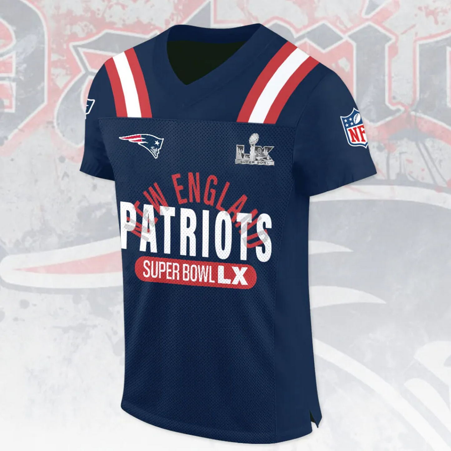 NE x NFL 2025 AFC Champions 3D Football Jersey V1DatND DVT