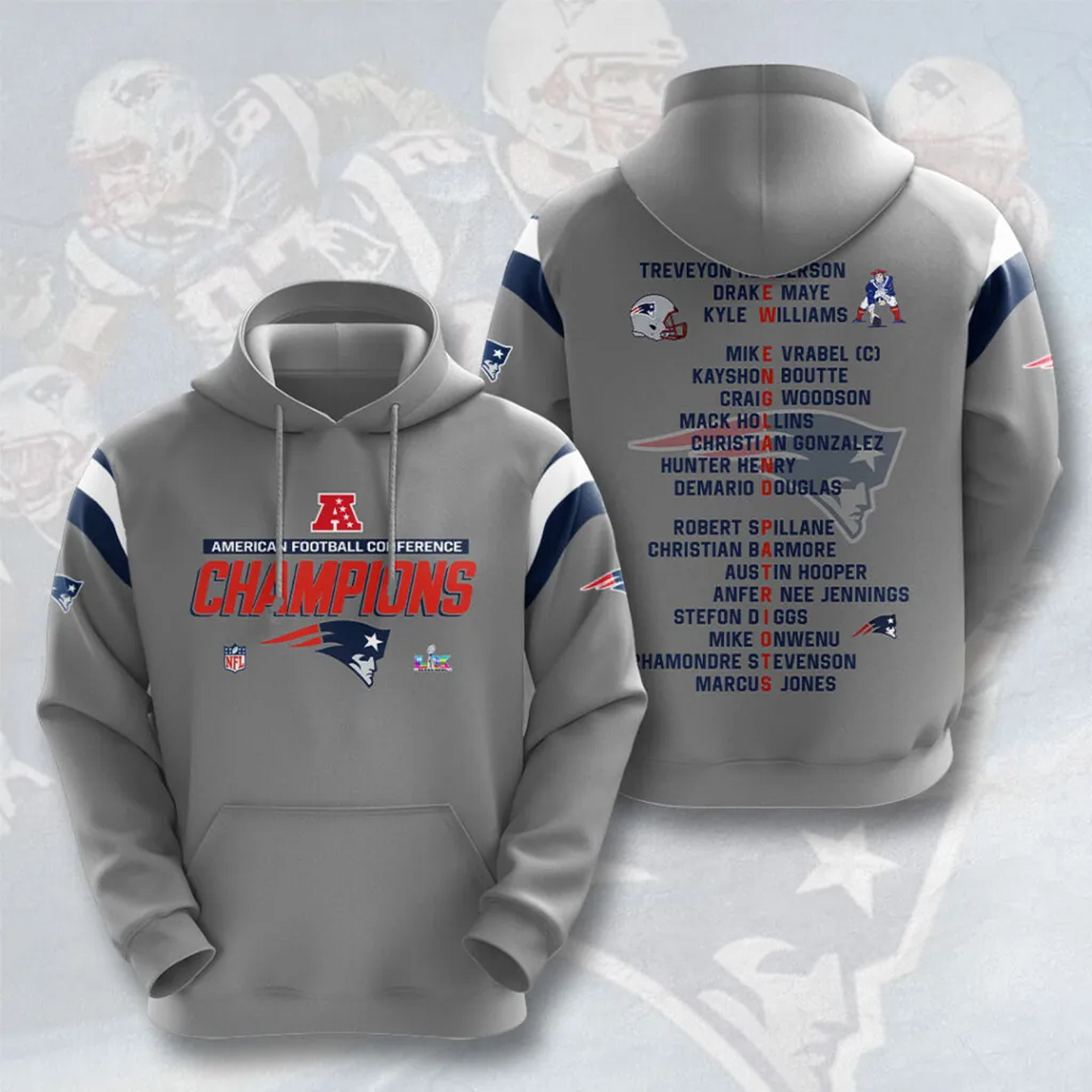 NE x NFL AFC Champions 2026 3D Apparel V1DatND DVT