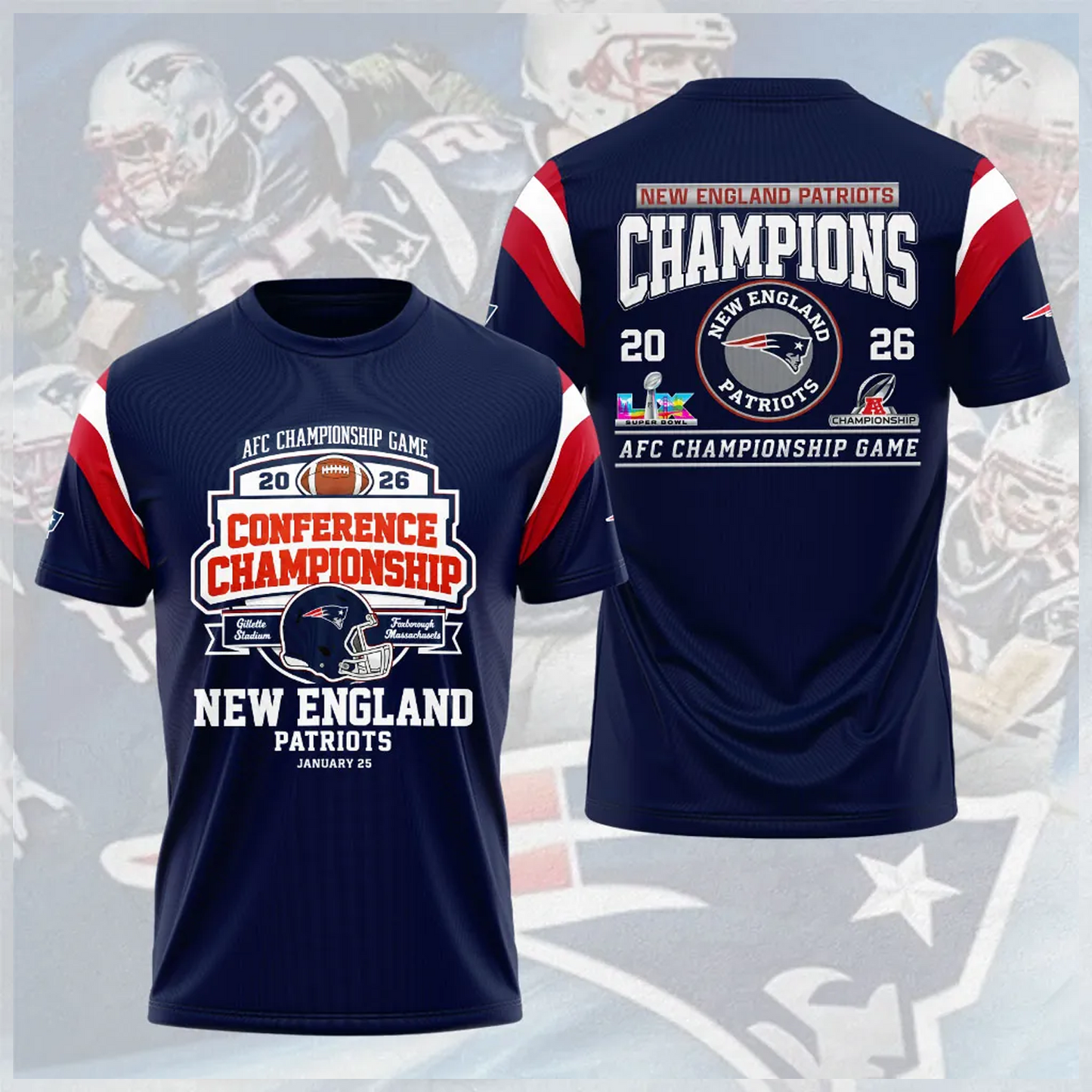 NE x NFL AFC Champions 2026 3D Apparel V2DatND DVT