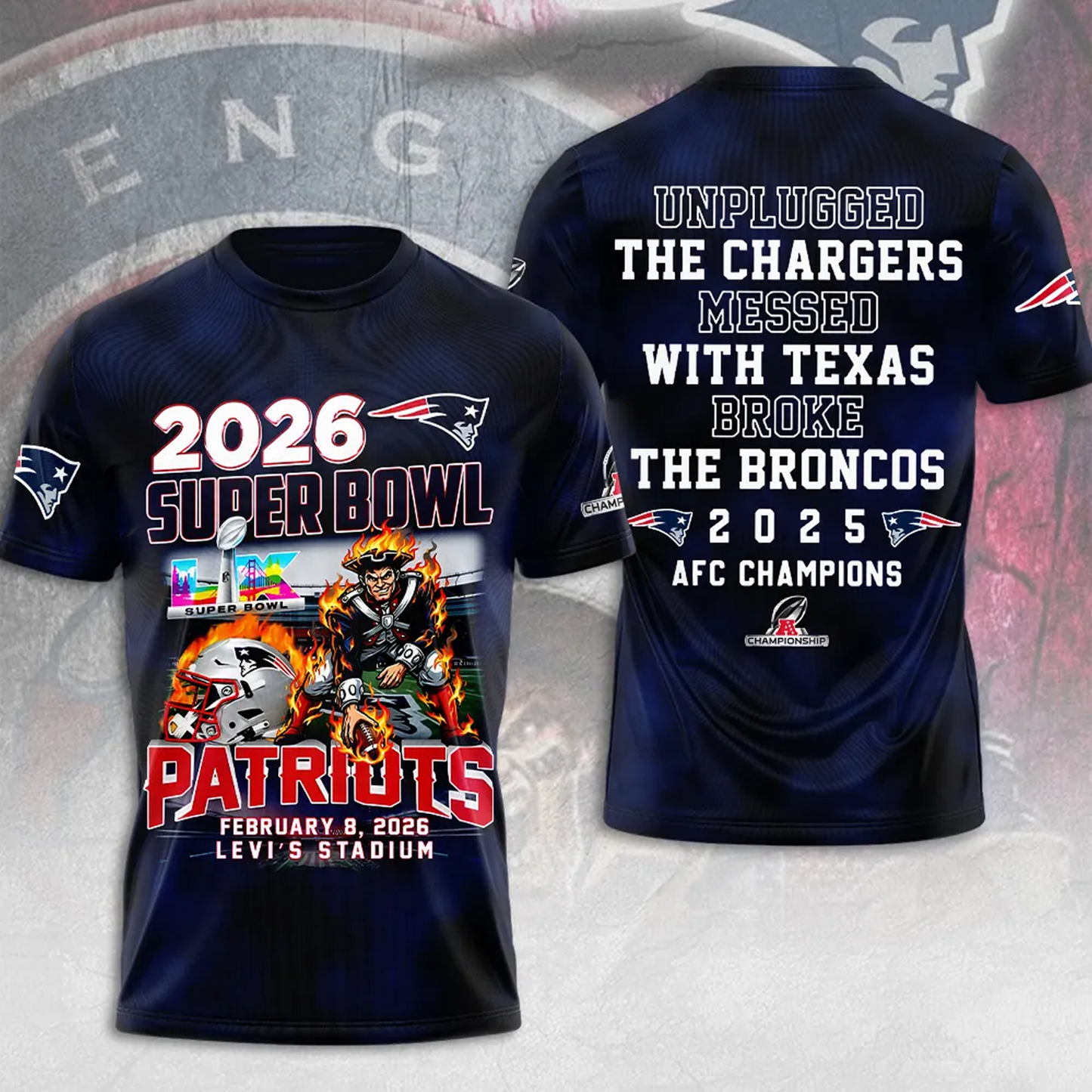 NE x NFL AFC Champions 2026 3D Apparel V6DatND DVT