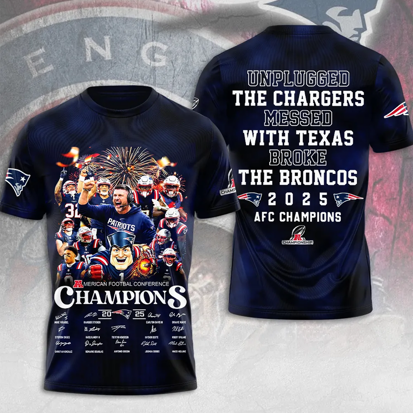 NE x NFL AFC Champions 2026 3D Apparel V7DatND DVT