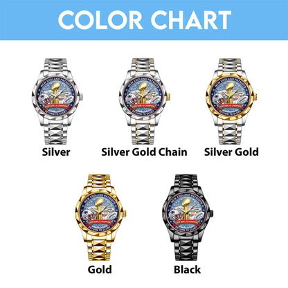 NE x NFL AFC Champions 2026 Alloy Luxury Quartz Watch V2DatND DVT