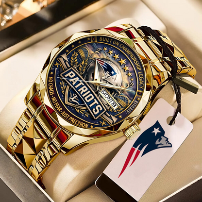 NE x NFL AFC Champions 2026 Alloy Luxury Quartz Watch V3DatND DVT