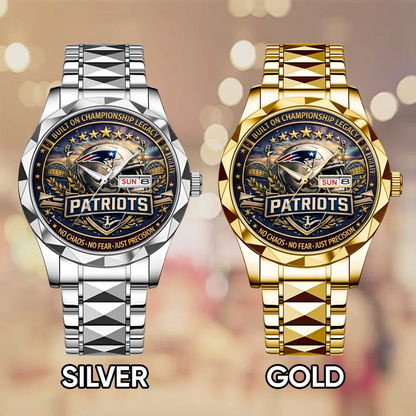 NE x NFL AFC Champions 2026 Alloy Luxury Quartz Watch V3DatND DVT
